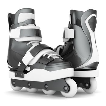 Roller skates isolated on white background