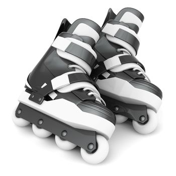 Roller skates isolated on white background