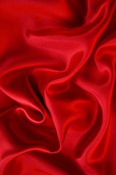 Smooth red silk can use as background