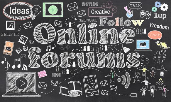 Connecting in Online Forums with Social Media