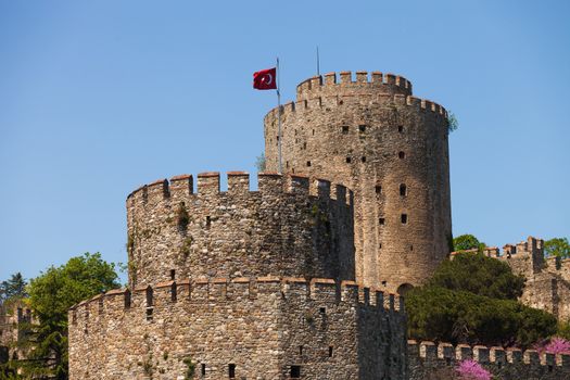 Rumelian Castle along the Bosphorus in istanbul