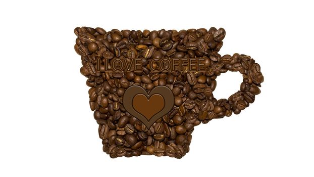 a Cup of coffee from coffee beans on a white background






Нажмите, чтобы отредактировать