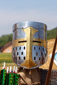 Helmet of a medieval knight
