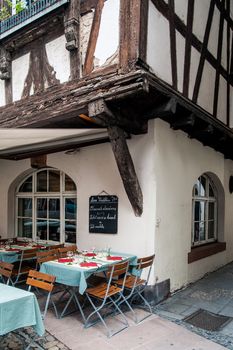 Beautiful half-timbered house in the Petite-France district of Strasbourg