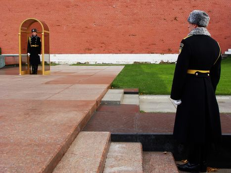 Changing of the Honor Guard Ceremony, Tomb of the Unknown Soldier, Moscow, Russia