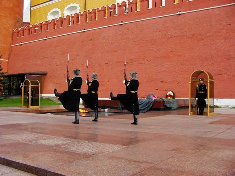 Changing of the Honor Guard Ceremony, Tomb of the Unknown Soldier, Moscow, Russia