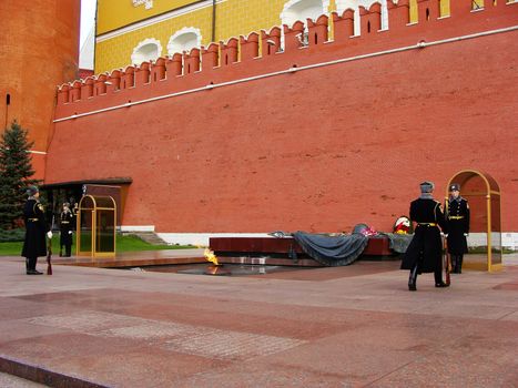 Changing of the Honor Guard Ceremony, Tomb of the Unknown Soldier, Moscow, Russia