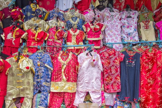 Chinese clothing for sale  in Chinatown, Bangkok