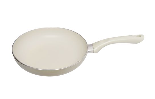 Frying pan isolated on the white background