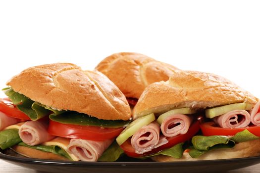 sandwich close up food background