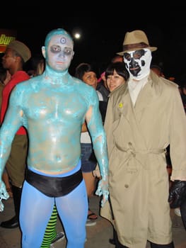 Halloween Party-goers at the 2009 West Hollywood Halloween Carnival, Various Locations, West Hollywood, CA. 10-31-09