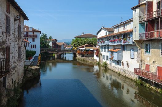 The river Nive in Saint-Jean-Pied-de-Port, France