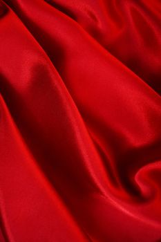 Smooth red silk can use as background