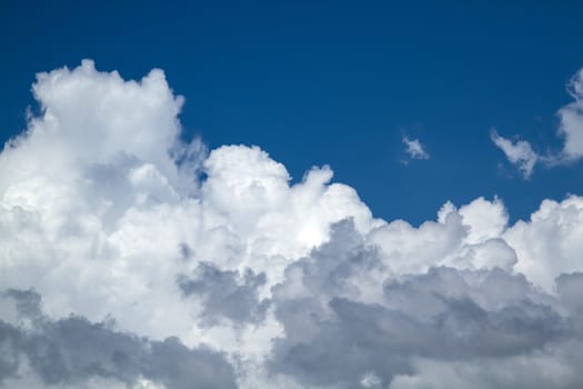 View white cloud with blue sky background