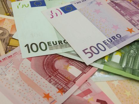 Euro (EUR) banknotes - legal tender of the European Union