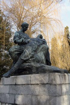 Monument to the heroes of the Great Patriotic War on the hill glory in Lviv