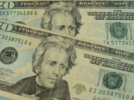 twenty dollar bill useful as money concept