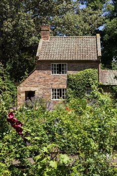 Home of Captain Cook moved from England to Fitzroy Gardens in Melbourne Australia by Russell Grimwade. Cottage garden has been cultivated in the rear of the building