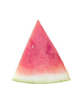 Watermelon slices isolated against a white background