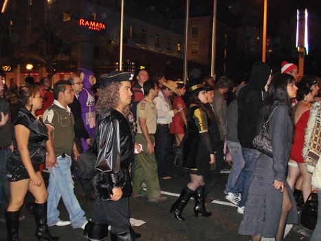 Halloween Party-goers at the 2009 West Hollywood Halloween Carnival, Various Locations, West Hollywood, CA. 10-31-09