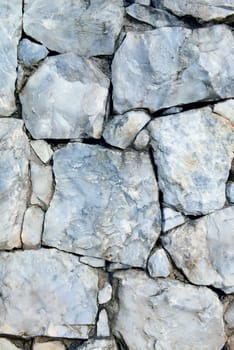 Closeup of stone wall background and texture