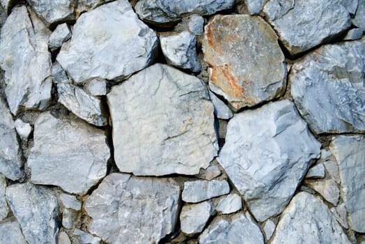 Closeup of stone wall background and texture