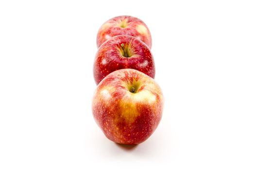 Fresh Red Apples on white background
