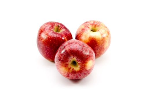 Fresh Red Apples on white background