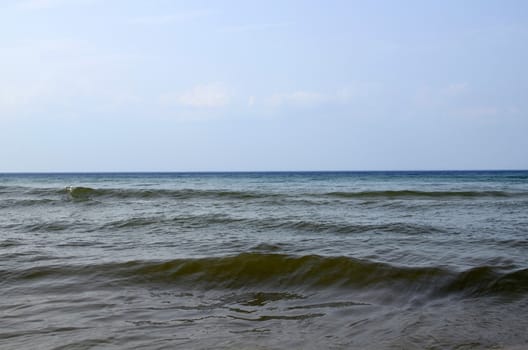 Baltic Landscape with Sea and Clean Sky