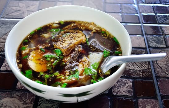 Boiled Chinese pasta square