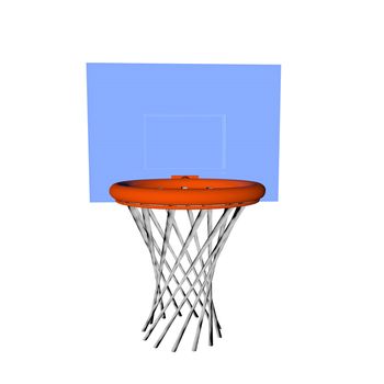 Basket isolated over white background, 3d render