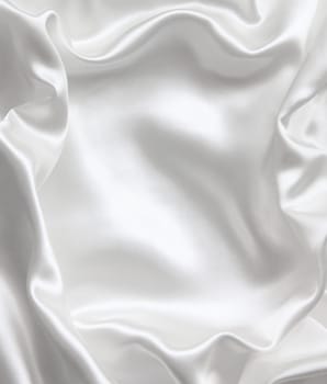 Smooth elegant white silk can use as wedding background 