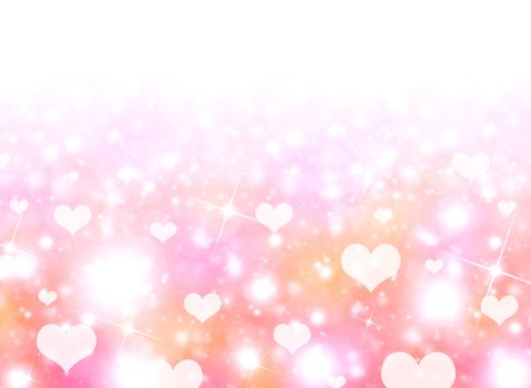 Abstract background of white hearts. The concept of Valentine's Day