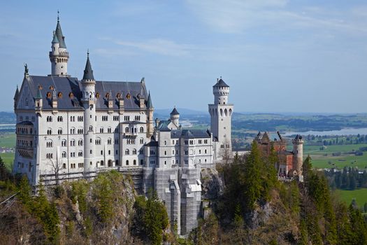 Castle Neuschwanstein at Schwangau, Bavaria, Germany, 2010 Year