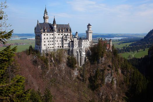 Castle Neuschwanstein at Schwangau, Bavaria, Germany, 2010 Year