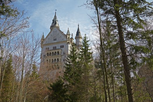 Castle Neuschwanstein at Schwangau, Bavaria, Germany, 2010 Year