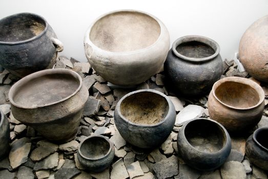 Detail of pre historic Ceramics