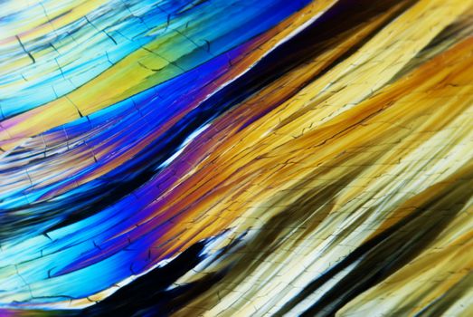 Micro Crystals in polarized Light