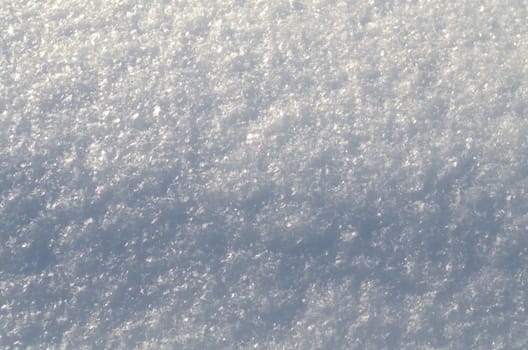 Snow surface, created by milions of small ice crystals.