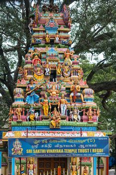 Tower of the Shri Sakthi Vinayaka Temple in Bengaluru.