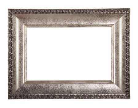 antique classical frame isolated on white background, with path