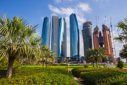 Skyscrapers in Abu Dhabi, United Arab Emirates