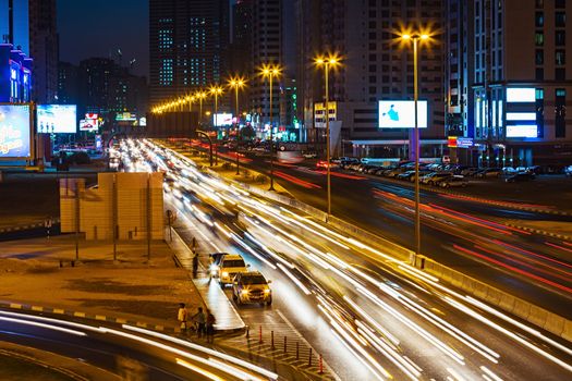 SHARJAH, UAE - NOVEMBER 10: Sharjah - third largest and most populous city in United Arab Emirates, on November 10, 2013.  It is the most industrialized emirate in UAE.