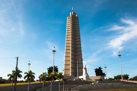 HAVANA, CUBA, JAN 1, 2013. memorial monument in the Revolution Square