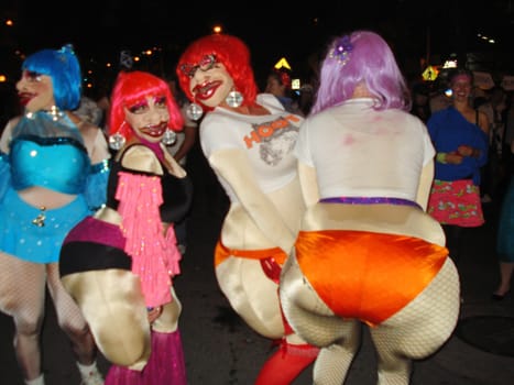 Halloween Party-goers at the 2009 West Hollywood Halloween Carnival, Various Locations, West Hollywood, CA. 10-31-09