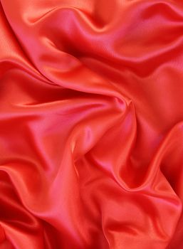 Smooth red silk can use as background 