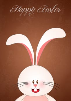 illustration of bunny for Happy Easter