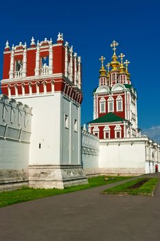 Church  in famous Novodevichy Monastery, Moscow, Russia