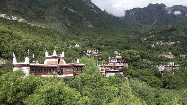 Jiaju Tibetan Village,Sichuan, China