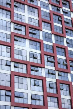 Texture of skyscraper windows background
